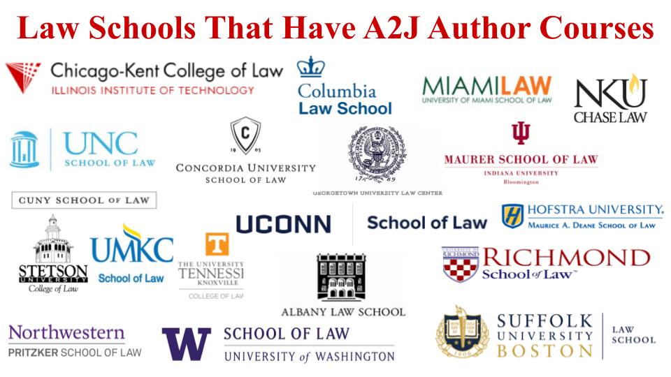 Law School Courses A2J Author